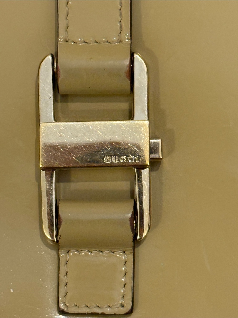 Gucci Olive Patent Leather Horsebit Bifold Wallet - Picture 3 of 7